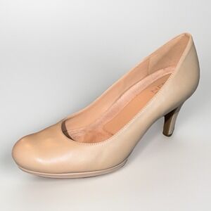 Naturalizer Womens Michelle Taupe Leather Pumps Shoes US Size 6.5 M, EU 36.5